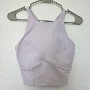 POPFLEX Stunning Light Pink Activewear Sports Bra Razerback Strappy Size S